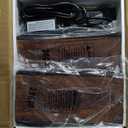 TUTOTAK End Table with Charging Station, Side Table with 2 USB Ports and Outlets, Nightstand with Cloth Drawer, Set of 2, Couch Table, Brown TB01BB067