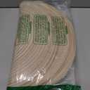 SHACOS 15 inch Beige Round Placemats Set of 12 for Dining Table Woven Braided Circle Place Mats Kitchen Placemat Washable Table Mats