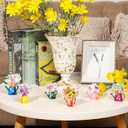 Yookeer 6 Pcs Spring Wooden Signs Decor Wood Tabletop Spring Flowers Tiered Tray Decorations Watering Can Table Centerpiece Wall for Home Office Farmhouse Tabletop