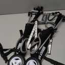 Dog Wheelchair for Back Legs, Adjustable Lightweight Aluminum Profile Pet Wheel Chair Has Added Hand-Carrying Assistance and Reflective Functions for Small Medium Dogs and Cats (BLACK)