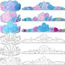 Sumind 24 Pcs DIY Mermaid Crown Color Your Own Mermaid Activities for Ocean Themed Sunday School Classroom Kids Crafts Activities