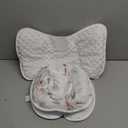 CARUILI 2 in 1 Infant Car Seat Insert, Car Seat Head Support Baby Girls Boys, Soft Newborn Carseat Insert Cushion, Perfect for Carseats, Strollers, Swings (White Flower)