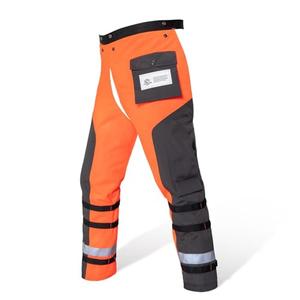 Technical Wrap Chainsaw Chaps by UL Class A 8 Layers Chainsaw Pants Apron Style Orange Black Size 36-38 inch