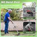 Weed Puller Tool with Long Handle, 60'' Weed Remover Weeding Tool, Heavy Duty 2 in 1 Manual Weed Rake and Garden Hoe, Gardening Weeder Tools for Yard, Lawn, Patio, Garden