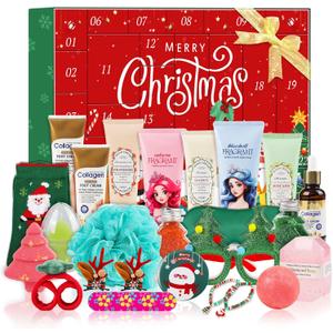 Advent Calendar 2025-24 Days of Luxury Bath & Body Gifts Set, Christmas Countdown Calendar Holiday Gifts, Skincare Beauty Gift Baskets