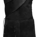 Pexlaxy Men's Medieval Sleeveless Waistcoats Costume Renaissance Victorian Waistcoats Vests (Black)
