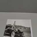 Poster Master Vintage Golfer on Top of Antique Car Poster - Retro Sports Print - Classic Car Art - Golf Art - Gift for Men & Women - Funny Decor for Bedroom or Living Room - 8x10 UNFRAMED Wall Art