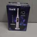 Oral-B Rechargeable Electric Toothbrush, iO9 Genius, 7 Cleaning Modes, Interactive Display, Charging Travel Case, Visible Pressure Sensor, 4 Brush Heads, White Alabaster
