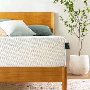 ZINUS 10 Inch Green Tea Memory Foam Mattress [New Version], Full, Fiberglass free, Medium Firm Feel, Zoned Pressure Relief, Certified Safe Foams & Fabric, Mattress in A Box (White)