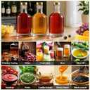 TBWIND 12 oz/375ml Clear Glass Bottles with Cork, 12 Pack Clear Liquor Bottles, Thick Heavy Base Airtight Wine Bottles for Beverages, Liquor, Whiskey, Oil, Vinegar, Wedding Favors & Crafts