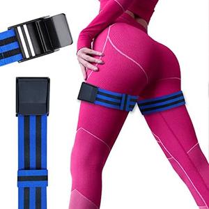 ROSYQUARZ Booty Bands, Blood Flow Restriction Bands for Women/Men, Adjustable BFR Training Bands for Glutes & Hip Building, Occlusion Resistance Bands