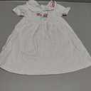 pureborn Baby Girl Dress Cotton Playwear Soild Color Dresses 0-6 Years (3-4T, A-white Pique)