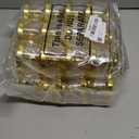 24 Pieces Plastic Mini Cake Stand with Dome Cover Chocolate Candy Cupcake Containers Dessert Display Plate with Dome Cover for Birthday Wedding Holiday Party Supplies (Gold, Transparent)