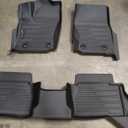 KUST Floor Mats for Toyota Tacoma 2024 2025 Accessories, All Weather TPE Rubber 2 Row Floor Liners High Edge (Double Cab & Automatic Transmission Only) (Not for Hybrid)