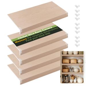 Wire Rack Covers, 24x12 Inch Shelf Covers for wire Shelving, Easy to Cut Closet Wires Shelf Cover-0.31 inch Thick(Not Wood) Moisture Resistant Durable Shelves Cover, Easy Install for Pantry, Kitchen