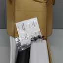 HOMCDALY Olive Oil Dispenser for Kitchen, 16oz Glass Oil Bottles with Bamboo Tray, Black Oil&Vinegar Cruet Set, Kitchen Dispenser Bottles with Pourer | Set of 2 (16oz  Black)