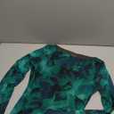 REORIA Women's Spring Mesh Sheer Long Sleeve Wedding Guest Dress Sexy Floral Bodycon Maxi Long Dresses (Medium, Green Bio Tech Floral)