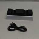 PS 5 Controller Charger Station Compatible with PlayStation 5 Faceplates Edge & Dual Controller, 9 Lightings PS 5 Accessories Charging Station, PS 5 Dock Stand with LED Indicator & On-Off Switch (Black & White)