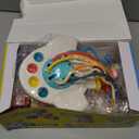 SpringFlower 0-3-6-12 Months Baby Toys, 5 in 1 Montessori Toys for Babies, Teething Toy & Stacking Building Block & Ring & Silicone Pull String, Sensory Development Baby Infant Toy, Gift for Babies