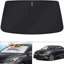 KUST Windshield Sun Shade for Kia Forte Accessories 2019-2024 Window Sunshade Sun Visor Protector Foldable Blocks UV Rays Keep Your Car Cooler