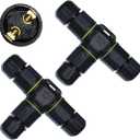 3 Way Junction Box IP68 Waterproof Electrical Junction Box 2 Pin Junction Box Outdoor Cable Connector for Underground/Outdoor 4.5mm-10mm, Shielded Field Installable - 2Pin (White)