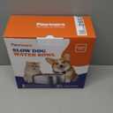 Dog Water Bowl No Spill, 4L All Stainless Steel Slow Water Bowl for Dogs with Non-Slip Base, Spill Proof for Medium Large Messy Drinkers, Slow Drinking, Slobber Stopper, No Mess, Silver 