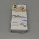 Ansible 24 Pcs Chair Leg Floor Protectors Square, Silicone Felt Furniture Leg Pads Caps Covers for Hardwood Floors (Fit:1-1/16" to 1-5/8")