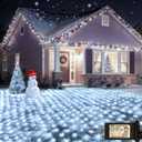 OYCBUZO 360LED Net Lights Outdoor, 21ft x 5ft Connectable String Mesh Lights 8 Modes with Memory Function, Christmas Netting Light Plug in for Bushes Thanksgiving Xmas Tree Party Garden - Cool White
