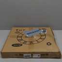 LEIKE 16" Large Wall Clocks Battery Operated, Round Modern Silent Non-Ticking Black Metal Wall Clock for Living Room Decor, Bedroom Kitchen (40cm Diameter, Black Roman Number)