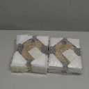 Eletecpro 3x4 Picture Frames Set of 4, Rustic Gold Frames with Glass Cover, Ornate Vintage Photo Frame Displays 3x4 Photo for Tabletop, Gold