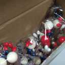Cindeer 10 Pcs Memorial Day Decorations Berry Stem Picks Patriotic 4th of July Artificial White Blue Red Picks Independence Day Berry Stem Spray Fruit Floral Bunch for Home Festival Office Decorations