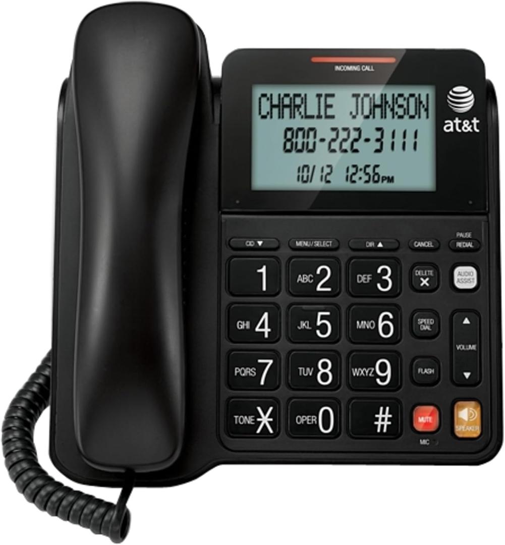 AT&T CL2940BK Landline Telephone, 1-Handset