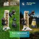 Json Garden Bear Statue with Solar LED Lantern, Gifts for Mom Yard Art, Whimsical Figurine Large Sculpture Lighted Outdoor Mother's Day Spring Decorations for Lawn, Porch