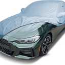 iCarCover Custom Car Cover for 2014-2025 BMW 4-Series Coupe, Convertible Waterproof All Weather Rain Snow UV Sun Protector Full Exterior Weatherproof Indoor Outdoor Car Cover with Strap (2. BMW 4-Serie Coupe, Convertible 2014-2025, 1-Tone (Solid Gray))