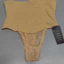  Hey Girl Shapewear Thong Tummy Control High-Waisted Brief, S, Beige