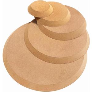 GeryVtee Ceramics Plate Forming Molds - 5 Pcs Round Slump Molds for Clay, Handbuilding Plates - Wooden Pottery Tools and Supplies