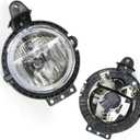 Front Bumper Fog Light Assembly Pair for 2007-2015 Mini Cooper R56/Mini Clubman 2006-2013 With Clear Lens Fog Lamp Assembly Driver & Passenger Side