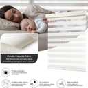 AOSKY Cordless Zebra Blinds for Indoor Windows, 36.5" W x 72" H, Beige