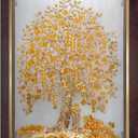 Dharvika Innovations Vastu Money Tree Wall Painting, 14 x 20 Inch