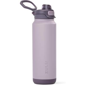 ZULU Powerfill Pro 32oz Stainless Steel Water Bottle with Quick Fill Lid, Triple Walled Vacuum Insulated Metal, Leak Proof Locking Lid, Sip and Chug, Reusable BPA Free, Amethyst