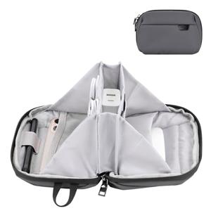 DDgro Small Electronics Organizer Travel Case - Organizer Pouch for Cable, Cord, Charger (Dark Grey-Mini)