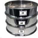 Aluminum Herbal Pollen Hash Extractor stackable sifter 25, 45, 75 Micron Screen