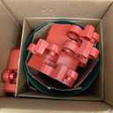 Christmas Tree Stands for Real Trees Metal Christma Tree Holder Base for 6ft Live Tree Red & Green Fits Up to 4.7" Xmas Tree Trunks for Home Party Xmas Decor