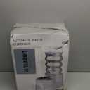 RIZZARI Large Water Dispenser for Dogs: 9L Automatic Stainless Steel Gravity Raised Pet Feeder with Specialized Brush and Triple Filter for Senior Pet Dogs with Neck Pain Garage Living Room (White)