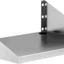 Stainless Steel Microwave Shelf Wall Mount, 24"x18"