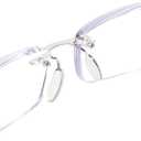 Bhigh 2 Pack Reading Glasses Blue Light Reading Glasses men's reading glasses for women Frameless Computer Reading Glasses
