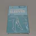 BSERA Calf Compression Sleeve Women, 2 Pairs 20-30mmHg Footless Compression Socks for Swelling Shin Splints Varicose Veins (Medium (4 Count), Nude/Beige)