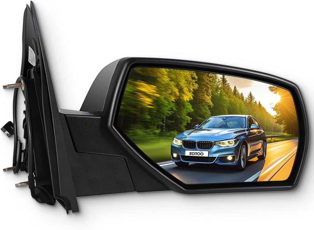 SCITOO Side View Mirror Passenger Side Mirror Compatible with 2014-2018 For Chevy Silverado 1500 2014-2017 For GMC Sierra 1500 Power Adjustment Heating