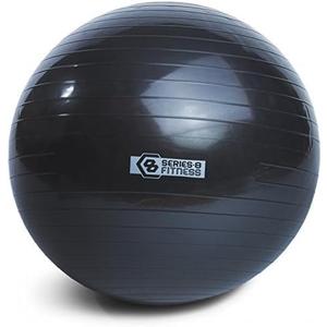 Ball, 26 inch (65cm), Black.Perfect for core strengthening, Balance Training, and Versatile Workout Sessions, This Durable Exercise Ball Helps Enhance Your Fitness Goals.