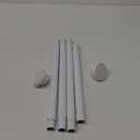 Tension Rod Adjustable Tension Curtain Rod Shower Curtain Rod No Drilling Spring Tension Curtain Rod Expandable Cupboard Bars for Window Closet Kitchen Non-Slip Never Rust(White,14'' - 19'')